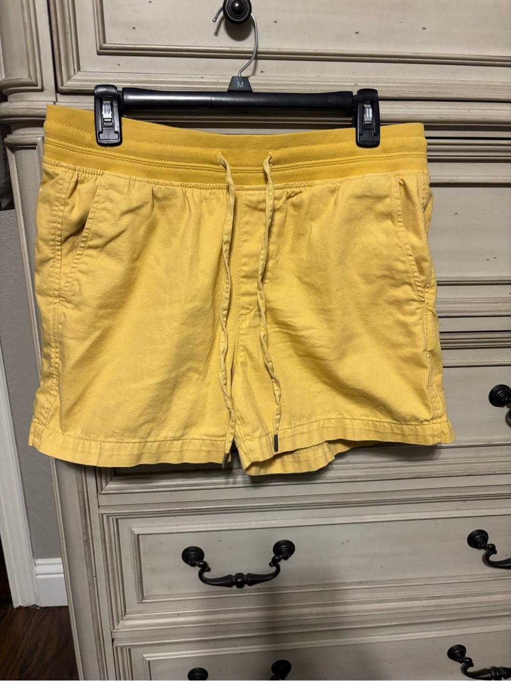 Orvis Yellow High-Waist Drawstring Women's Shorts